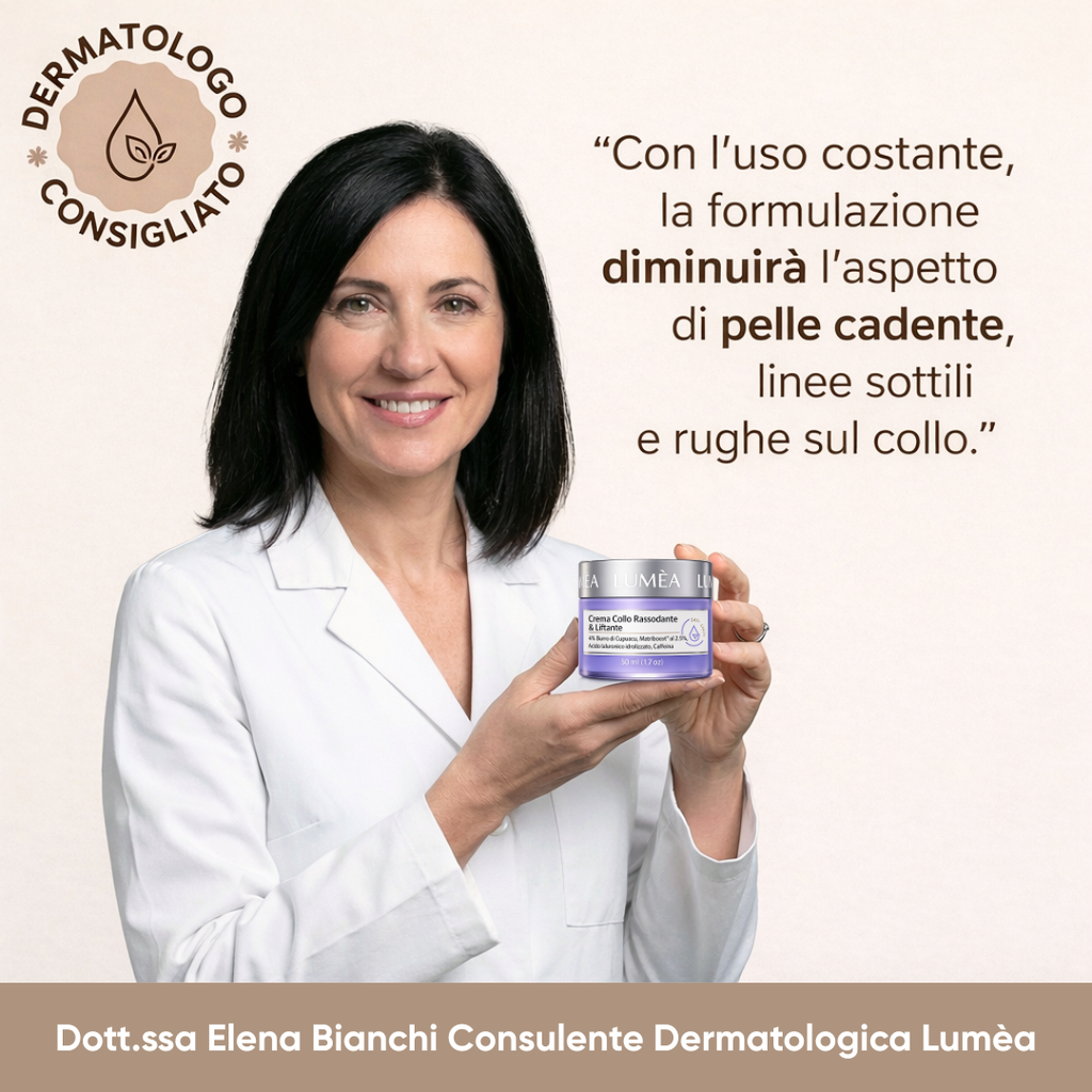 Non nasconderlo. Il segreto per un collo che sembra 10 anni più giovane senza chirurgia